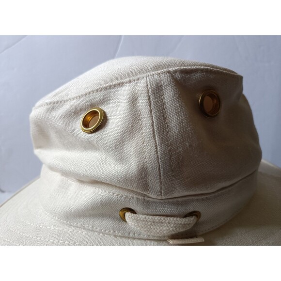 Tilley Endurables TH5 Hemp Hat Hikers Natural Off White 7 1/2 Made in Canada - Picture 4 of 8